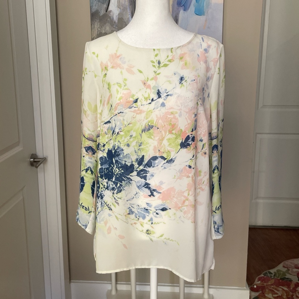 Floral 3/4 Sleeve Blouse